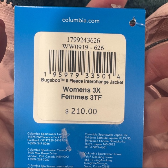 Columbia Interchangeable Pink Winter Coat Insulated Weather-Resistant - Picture 10 of 10